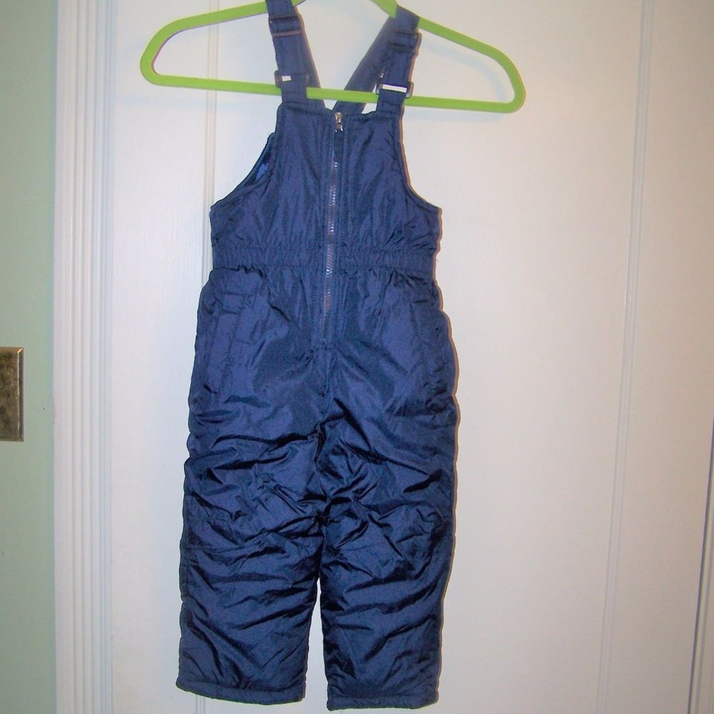 Children's Pink Platinum Snow Pants Blue Bib Overalls 3T